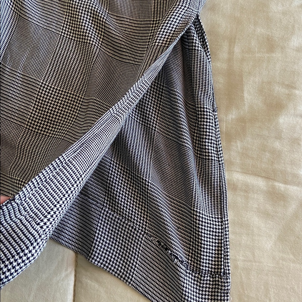L'AGENCE Black and White Houndstooth Maxi dress - Picture 7 of 9